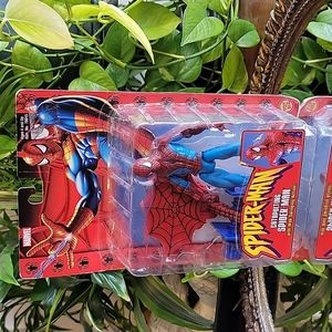 Marvel Spider-man Catapulting with Web Swinging  Action New Tou Biz 2002 Rare